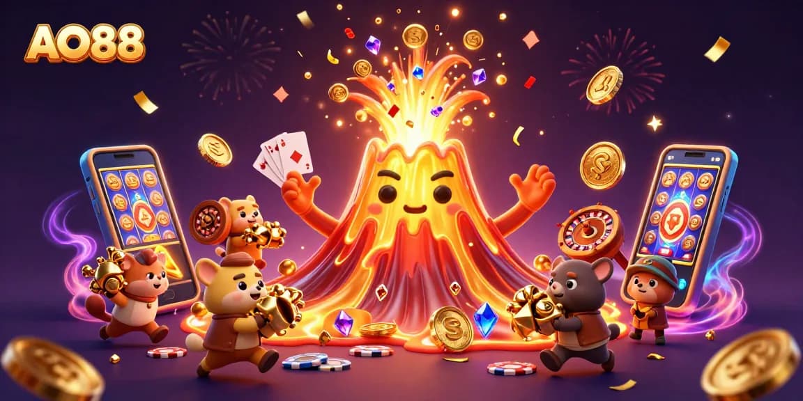 Experience thrilling wins with AO88's exciting 3D gaming universe filled with treasures and dynamic game elements.