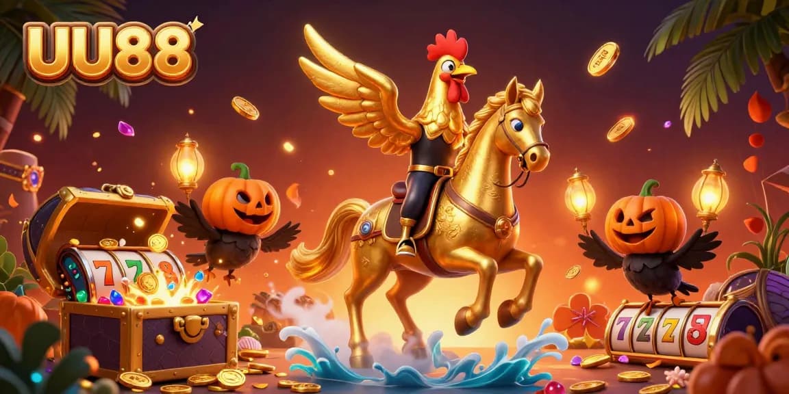 Experience thrilling gameplay at UU88 with a dynamic casino scene featuring captivating characters and elements.