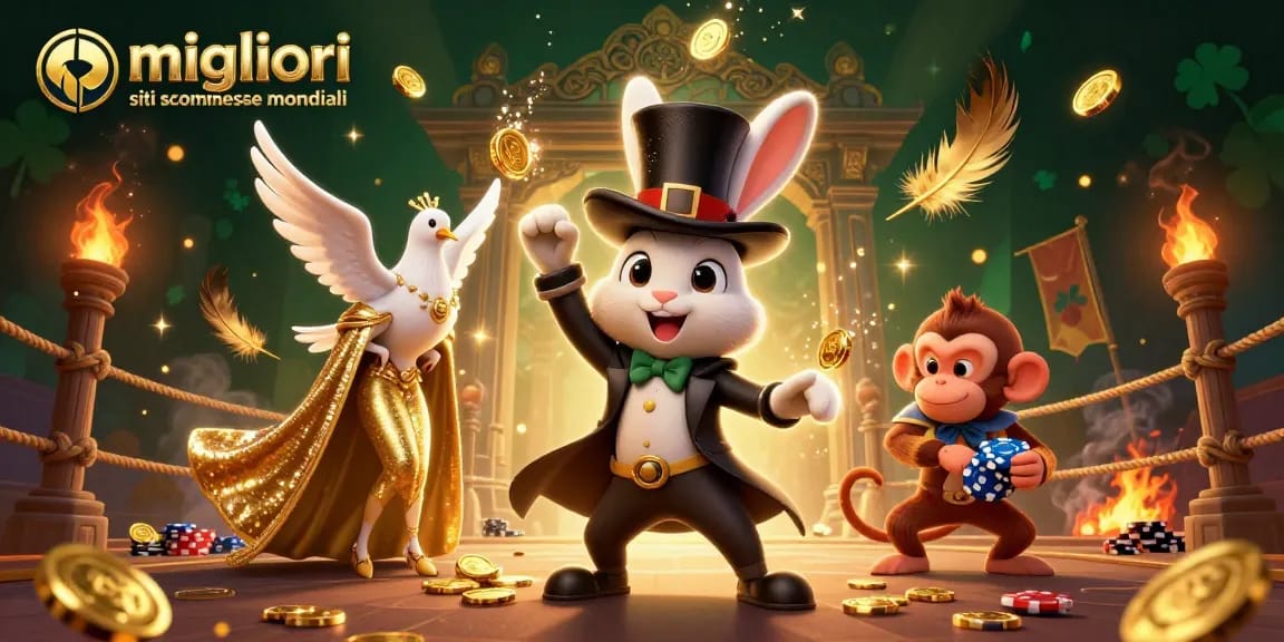 Scopri i migliori siti scommesse mondiali con il coniglio magico che estrae monete d'oro.