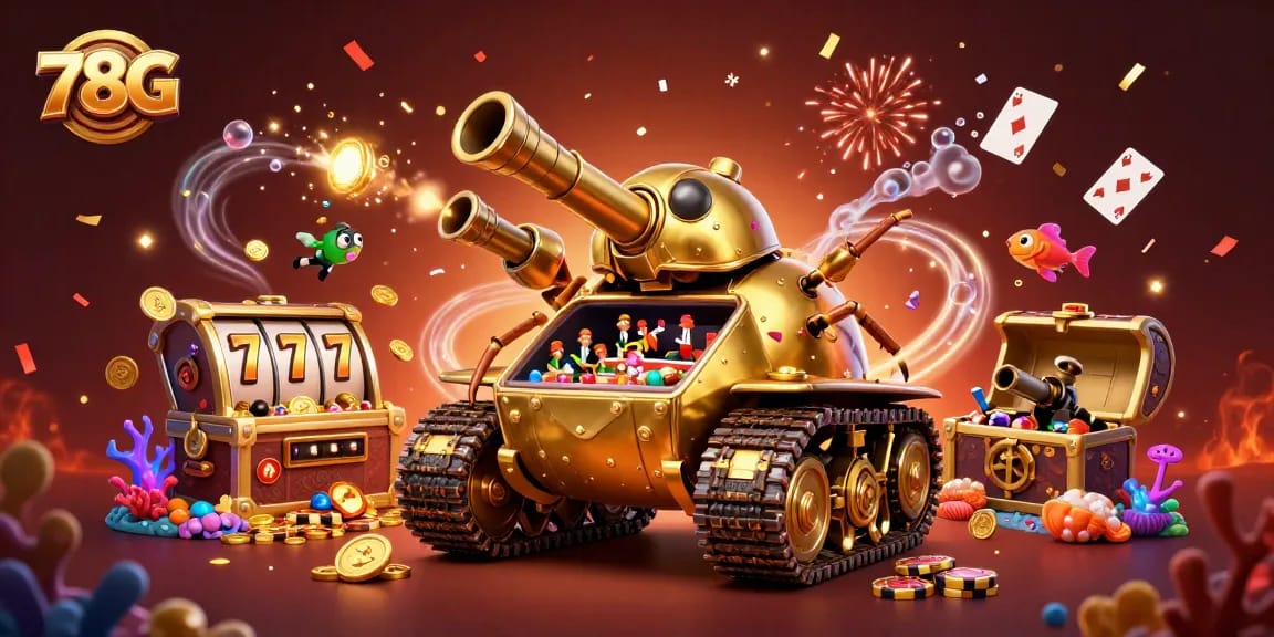 Jogue no 78G e descubra um cassino incrível em um tanque de joaninha dourado.