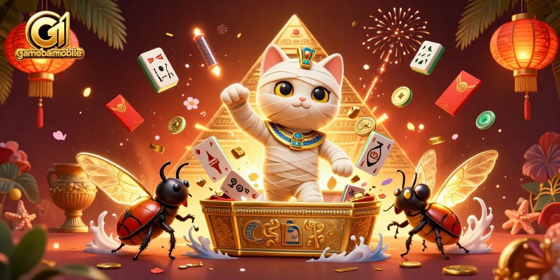 Experience thrilling gaming adventures at gamebaimobile with captivating Egyptian mummy casino scenes.