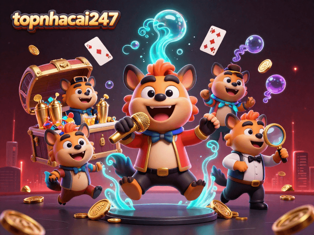Experience the thrilling vibe of topnhacai247 with a hyena comedy casino club scene full of excitement and fun.