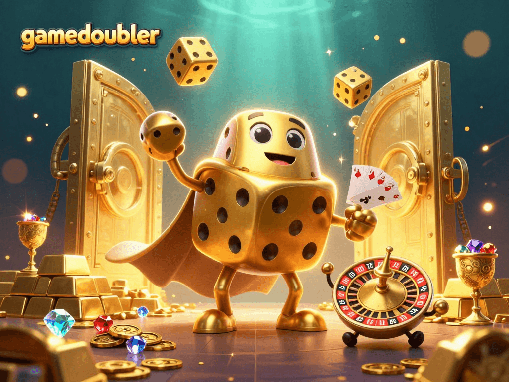 Experience the thrilling gameplay of gamedoubler with dynamic casino characters and epic treasures!