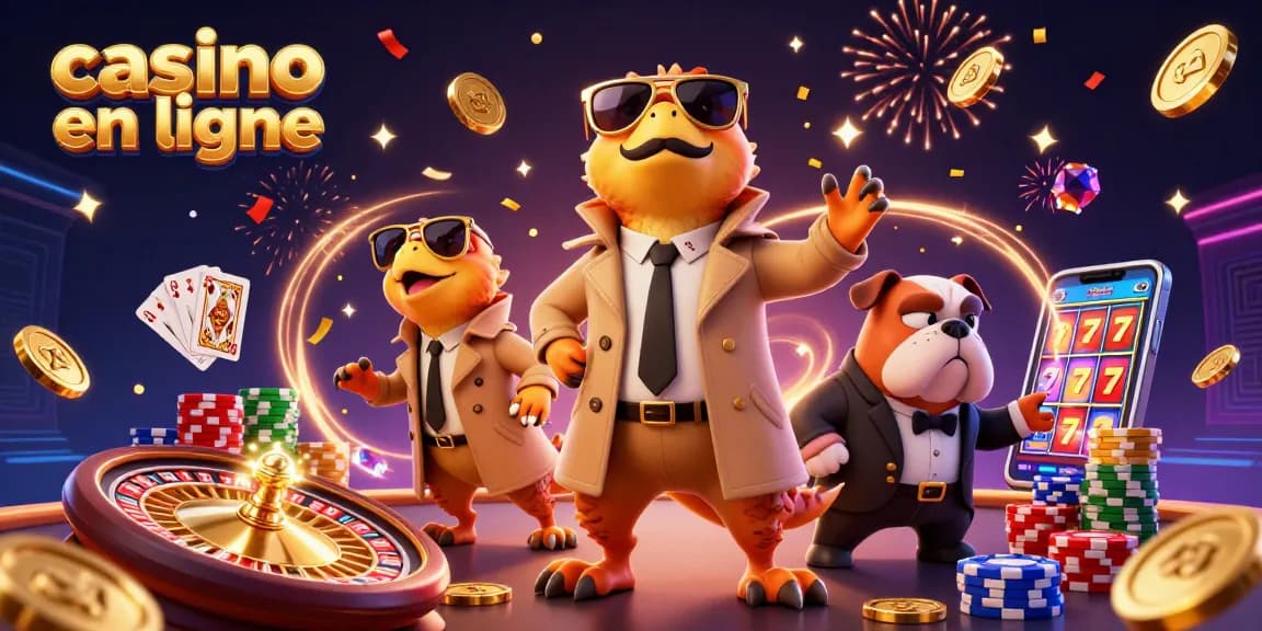 Gagnez avec les jeux de casino en ligne en découvrant une illustration vibrante et captivante.