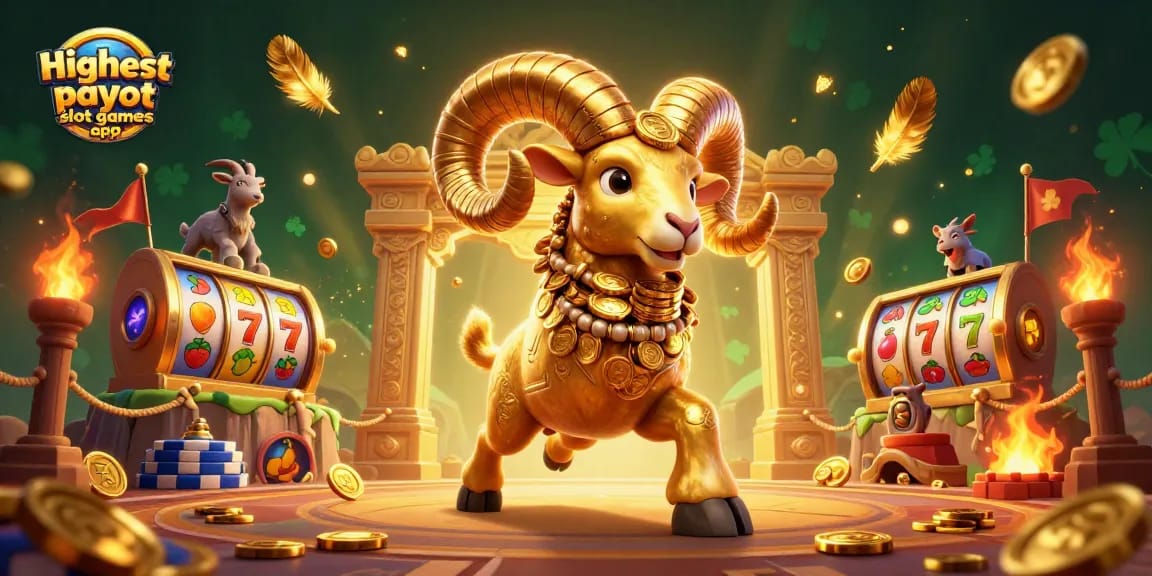 Experience the excitement of the highest payout slot games app with dynamic 3D elements and vibrant visuals.
