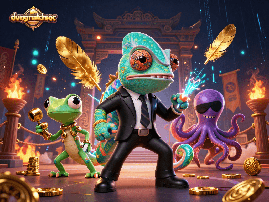 Experience duongmatchuoc as colorful characters navigate a vibrant casino adventure filled with excitement and golden treasures.