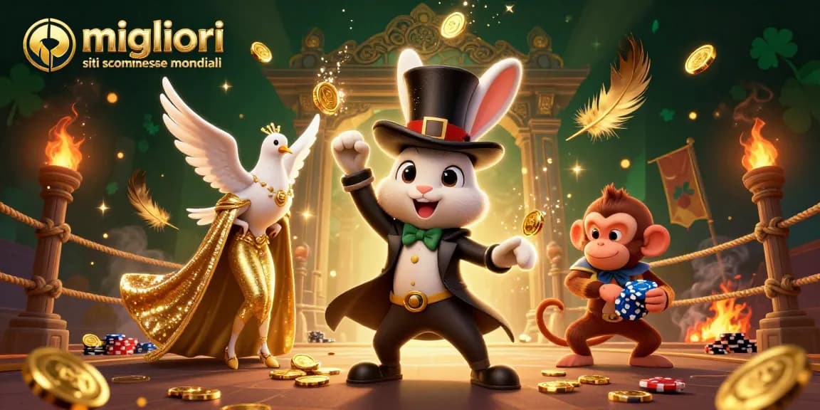 Scopri i migliori siti scommesse mondiali con il coniglio magico che estrae monete d'oro.