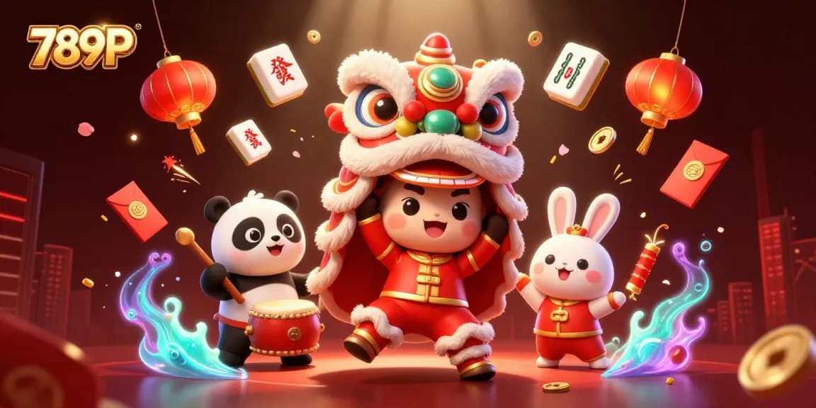 Engage with 789P through a vibrant celebration featuring a lion dance, captivating festive elements, and lucky symbols.