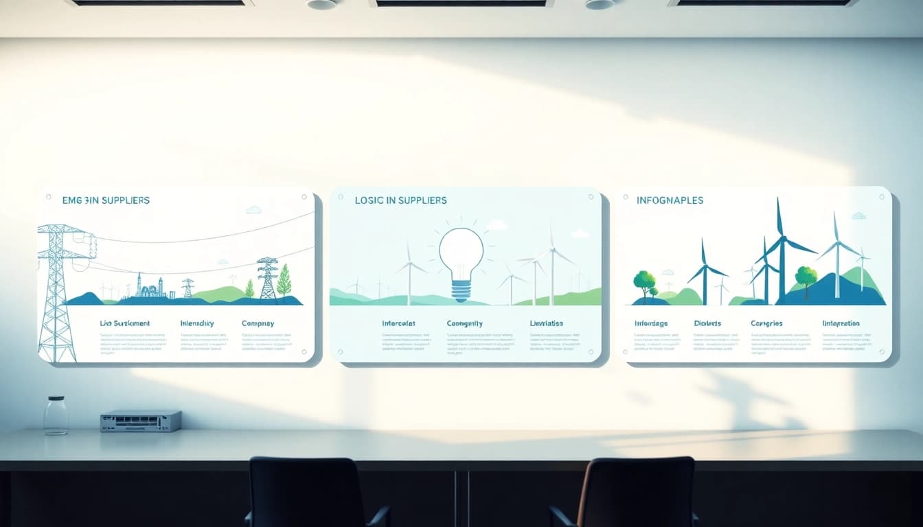 Visual representation of who are the big 6 energy suppliers in the UK, highlighting key information.