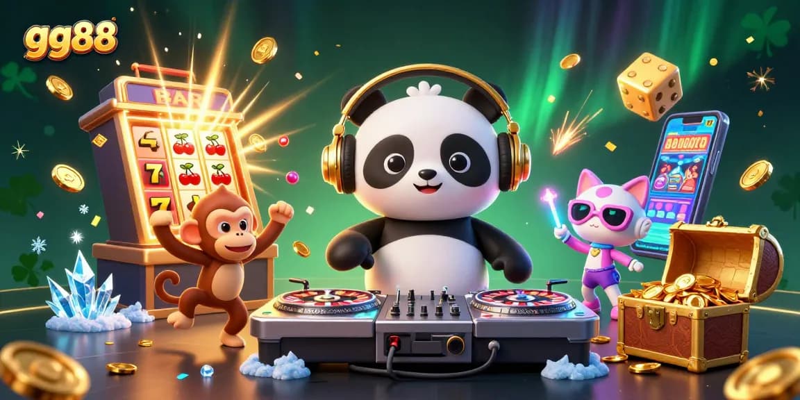Witness the dazzling gg88 online casino joy with vibrant characters and exciting game elements.