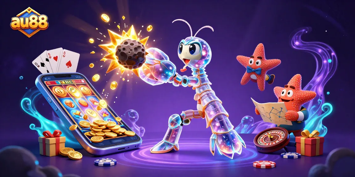 Engage with the vibrant action of au88 casino through an explosive gaming adventure scene.