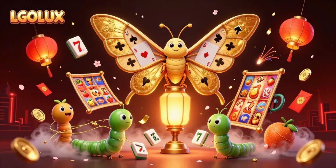 Experience LGOLUX's thrilling slot adventures with vibrant characters and casino elements.
