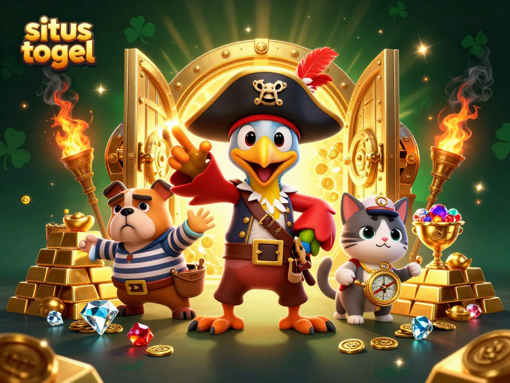 Engage in an exciting situs togel experience with vibrant characters, treasures, and dynamic elements.