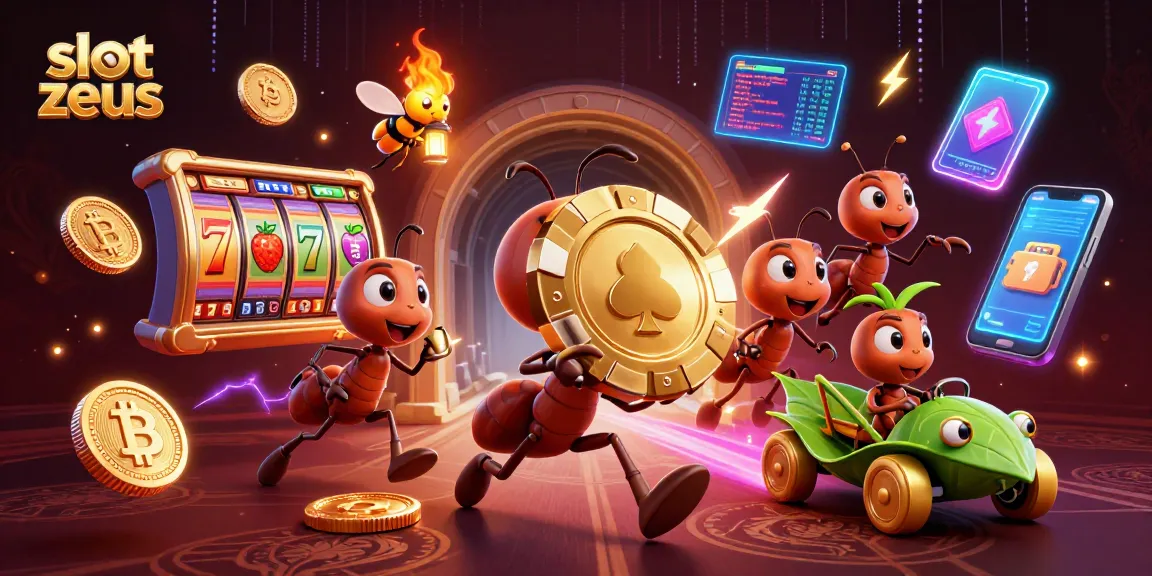 Menangkan slot zeus dengan tim superhero semut yang mencuri chip kasino emas raksasa.
