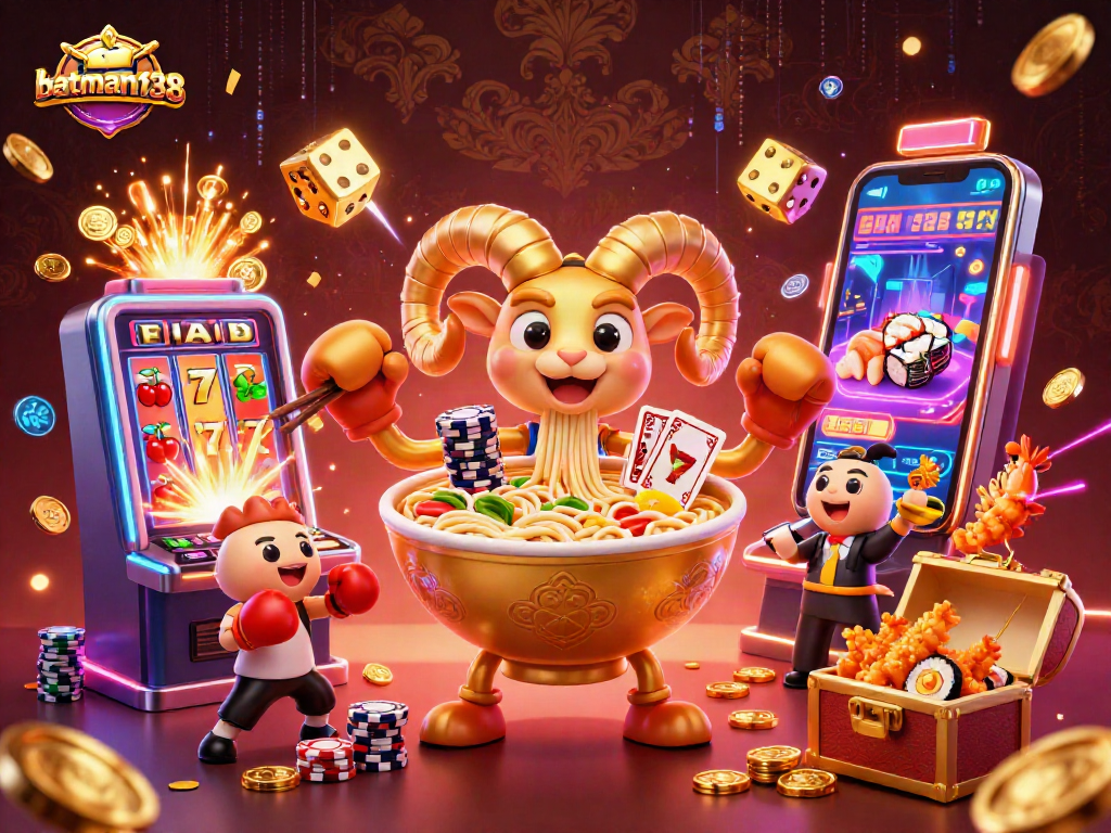 Experience excitement with batman138's vibrant casino scene featuring dynamic characters and winning elements.