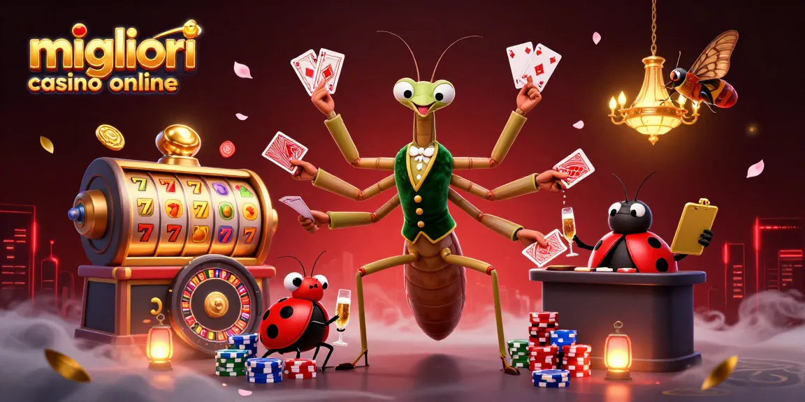 Immagine dinamica dei migliori casino online con personaggi colorati e giochi avvincenti che animano la scena