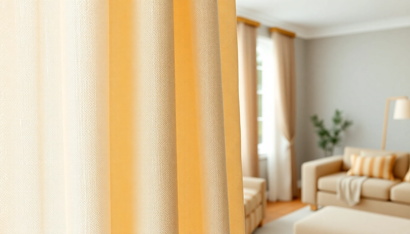 Zelfs kaasdoek in elegante drapes transformeert de sfeer van een woonkamer.