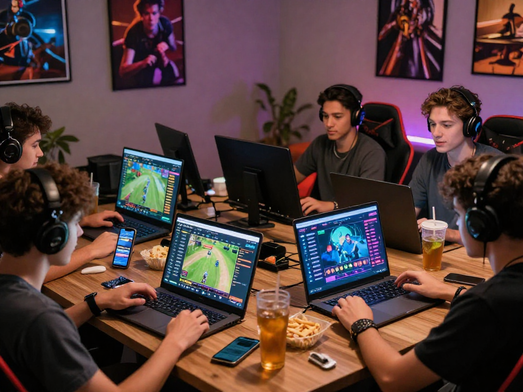 Bola88 digital gaming platform with diverse players engaged in excitement.