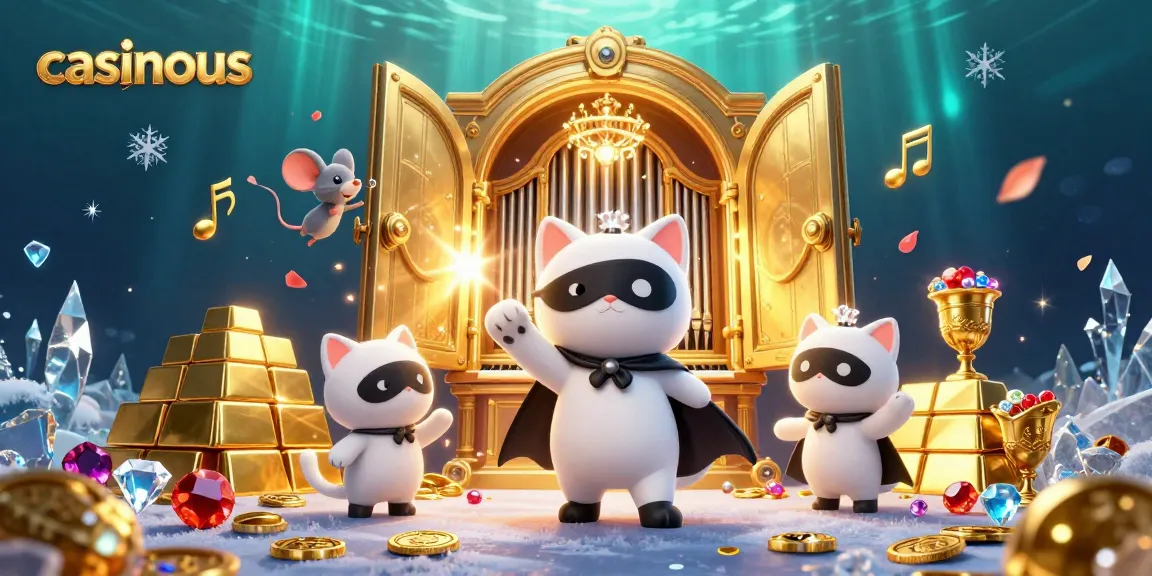 Join the whimsical action at casinous with a casino-themed scene full of treasures and magic.