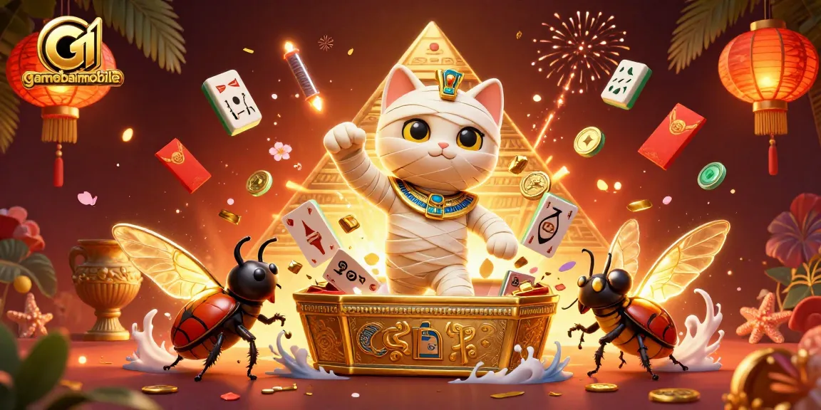 Experience thrilling gaming adventures at gamebaimobile with captivating Egyptian mummy casino scenes.