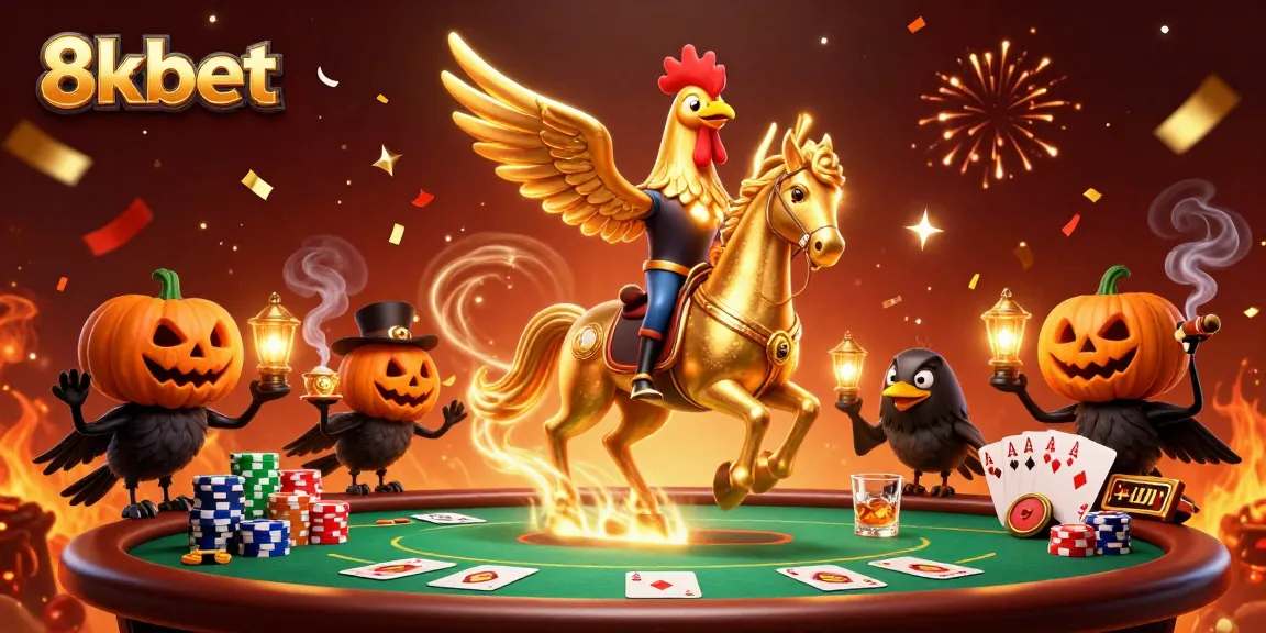 Experience the excitement of 8kbet with vibrant 3D casino characters and dynamic game elements.