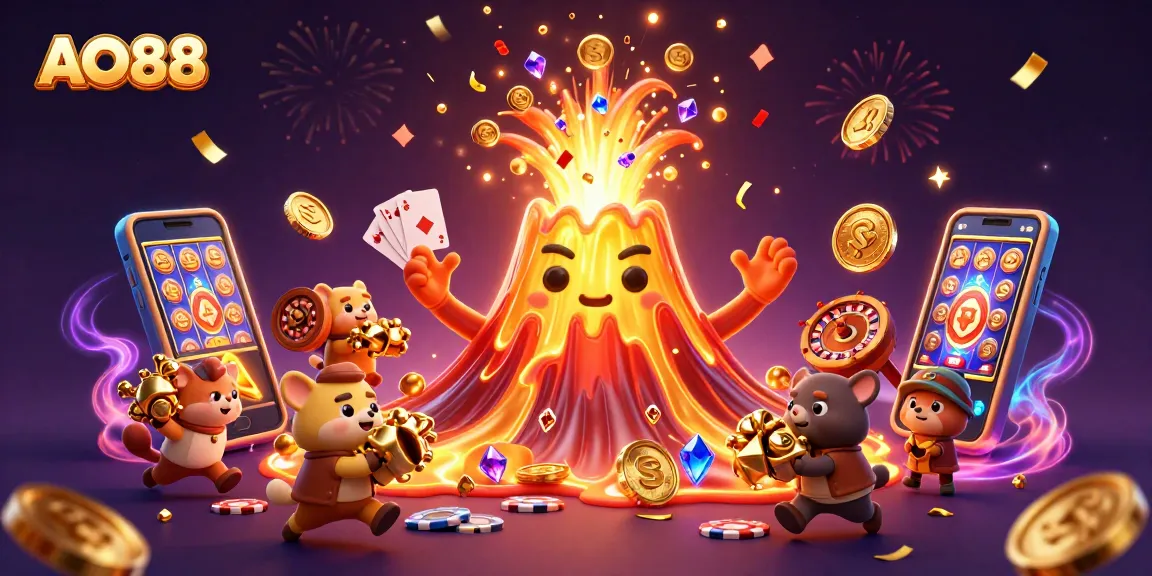 Experience thrilling wins with AO88's exciting 3D gaming universe filled with treasures and dynamic game elements.