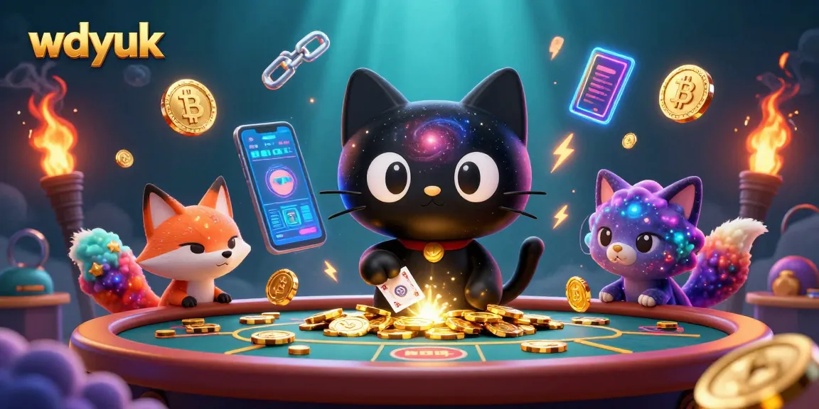 Experience the vibrant casino universe with wdyuk's cosmic characters winning big at the gaming table.