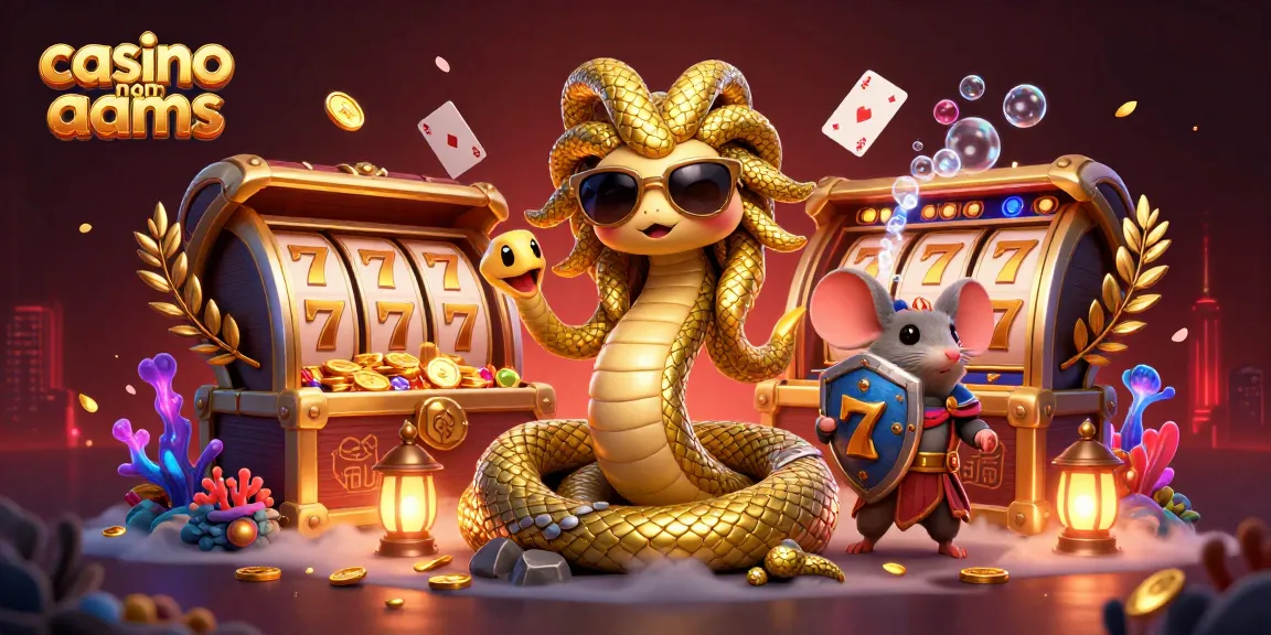 Gioca nei migliori casino non AAMS con Medusa e un topo guerriero, immerso in oro e jackpot.