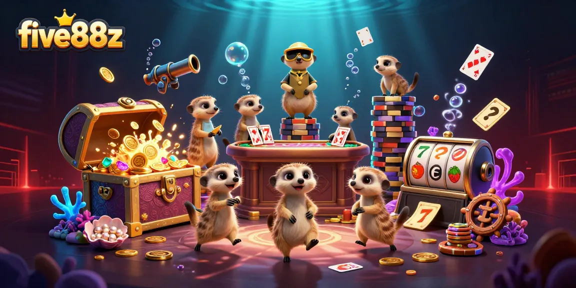 Experience the five88z casino scene with meerkats gaming and vibrant treasures