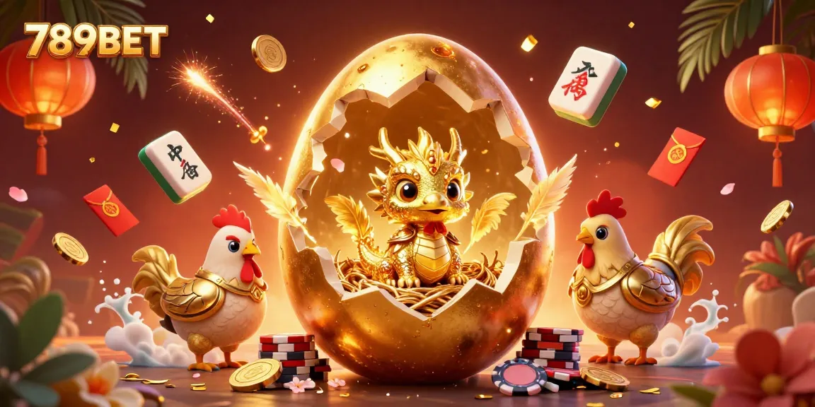 Experience thrilling gameplay with 789BET's golden dragon and poker chip scene, captivating for fans.
