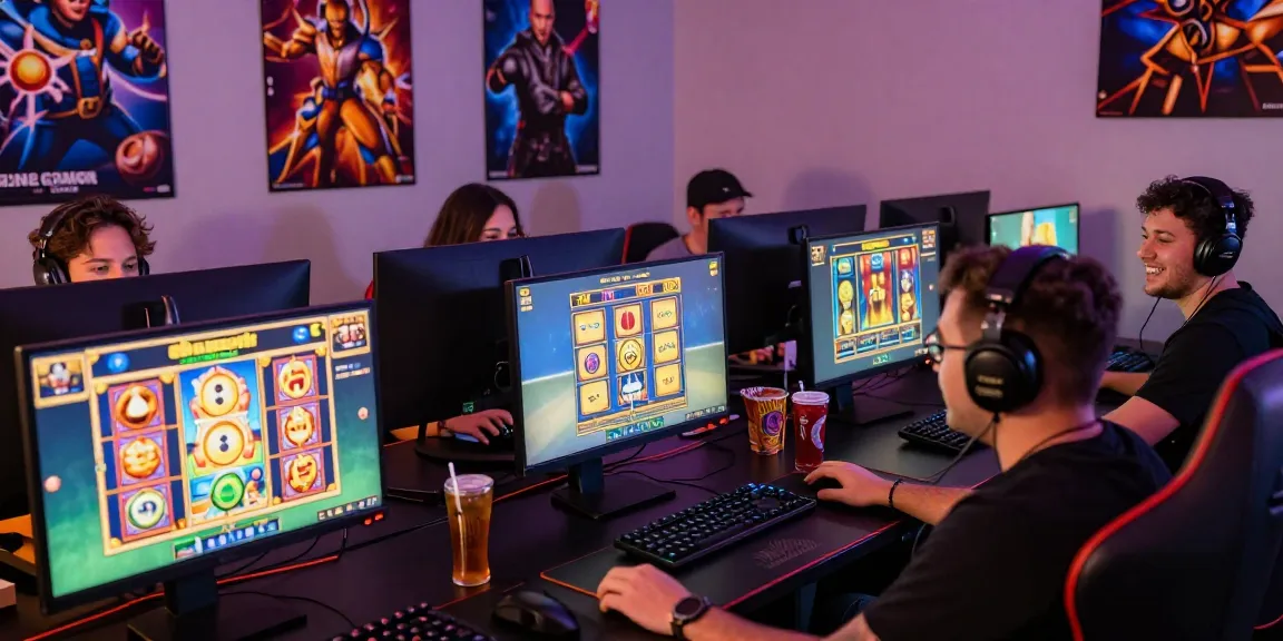 Engaging scene of players enjoying slot luar negeri games in an immersive gaming environment.