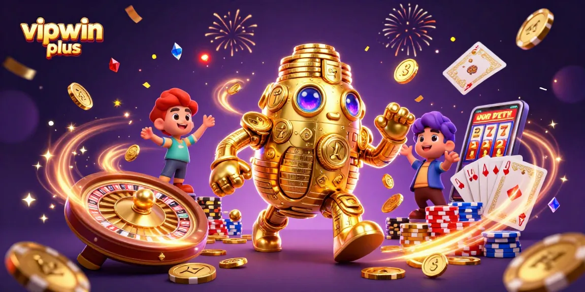 Experience the thrill of casino gaming with vipwin plus, featuring golden golems and gaming excitement.