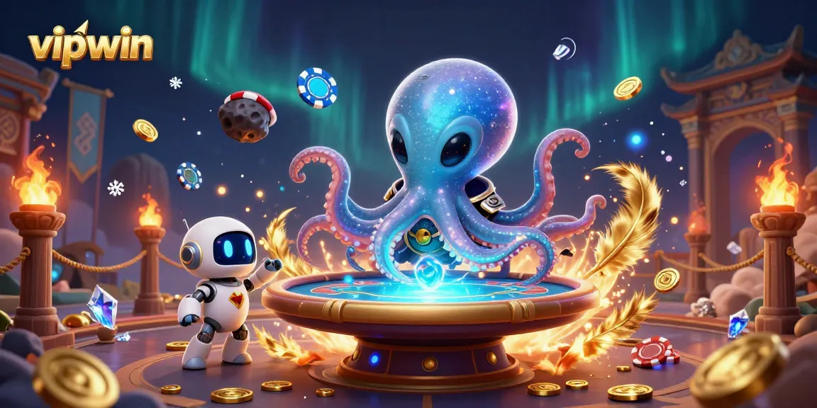 Experience exciting gameplay at vipwin with vibrant casino elements in a high-energy 3D scene.