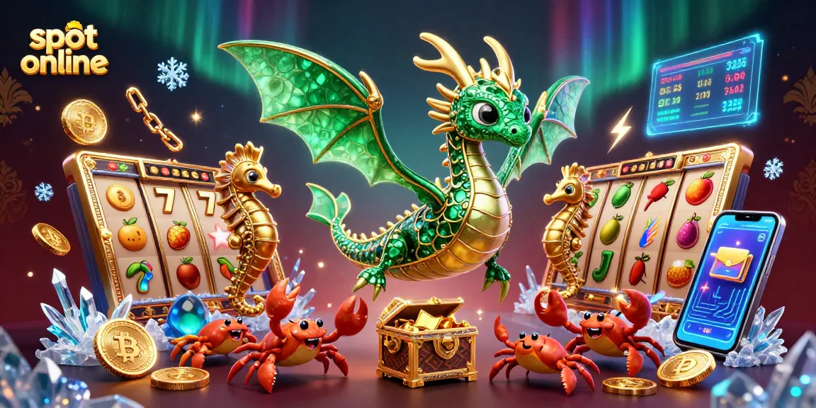 Menangkan permainan slot online dengan pagar laut dan peti harta yang megah di latar belakang.