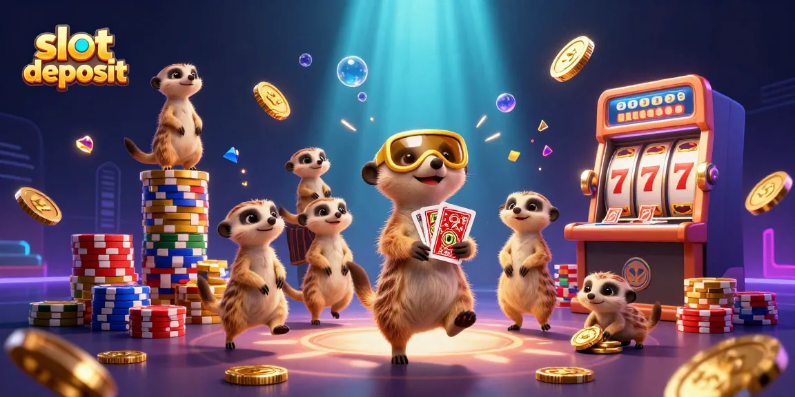 Slot deposit mudah dengan QRIS, Meerkat pintar bermain di casino.