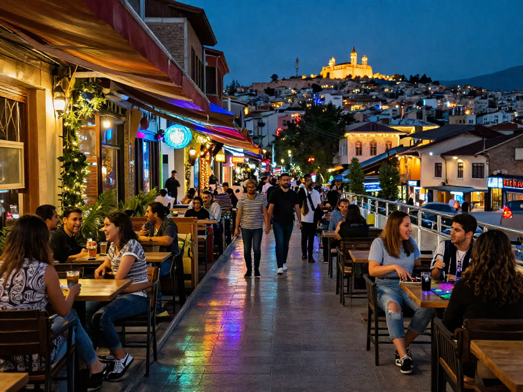 diyarbakır escort akşam ortamında sosyalleşen gruplar ve neon ışıklar