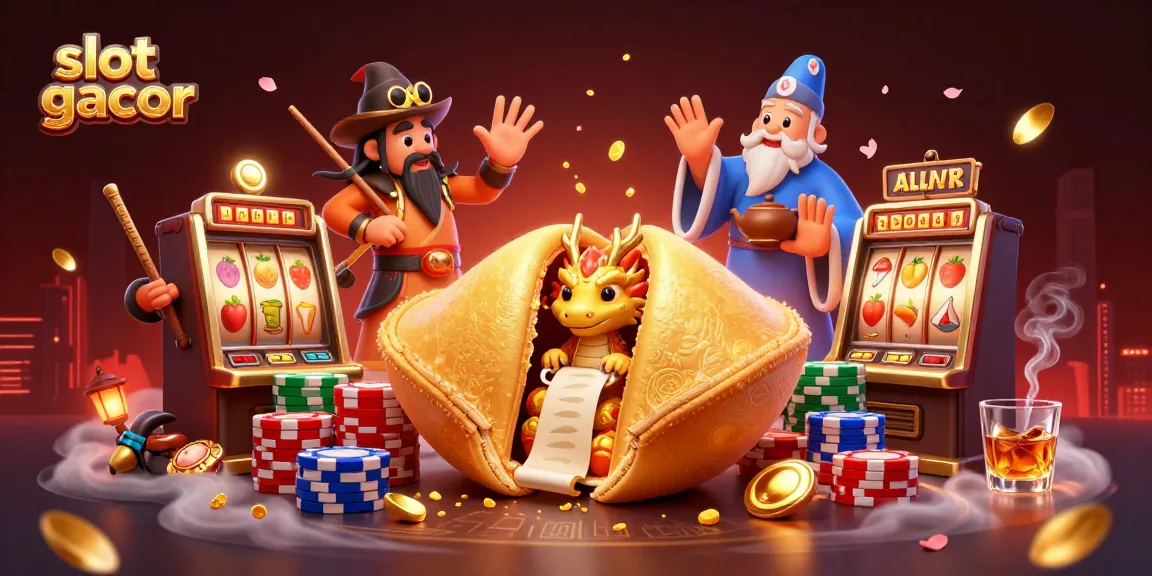 Engage in thrilling slot gacor gameplay with golden fortune characters and dynamic casino elements.