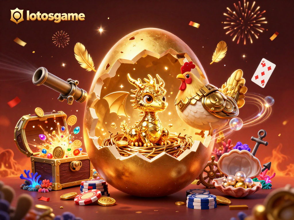 Experience thrilling gameplay with lotosgame as a golden dragon joins the casino adventure!