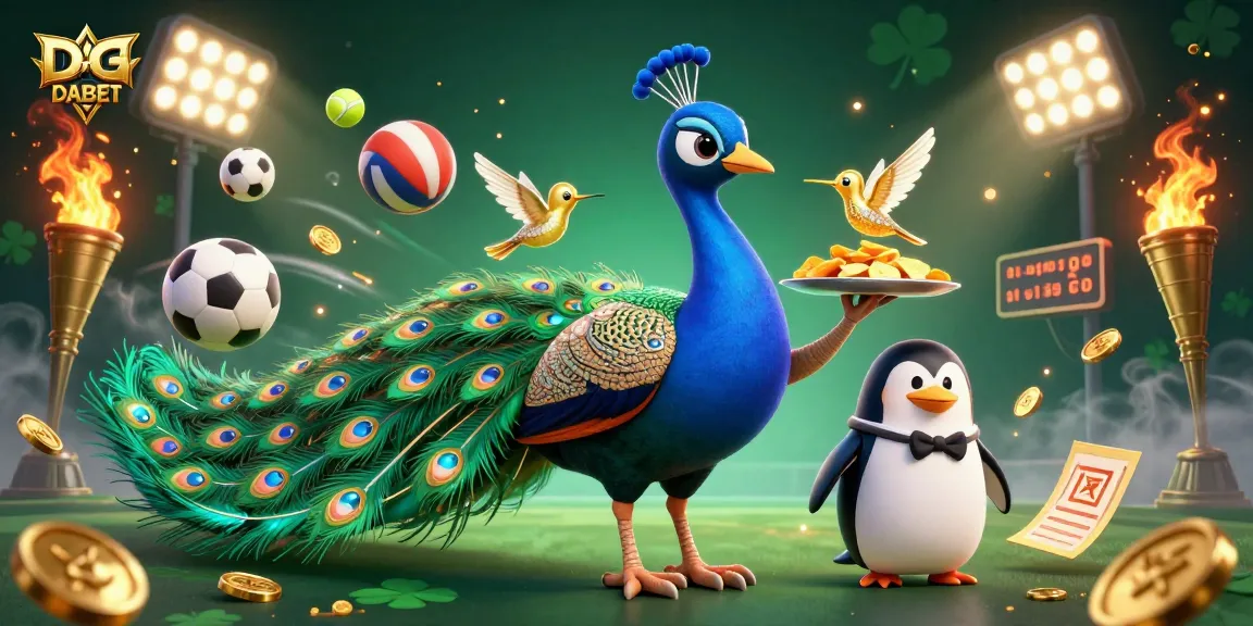 DABET offers thrilling sports betting action featuring dynamic characters and vibrant casino elements.