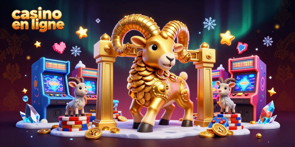 Éveillez vos chances au casino en ligne avec un ram massif en or et des machines à sous colorées.