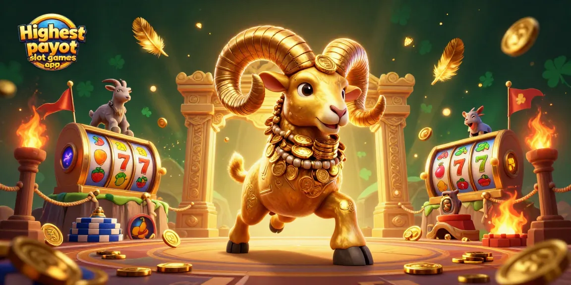 Experience the excitement of the highest payout slot games app with dynamic 3D elements and vibrant visuals.