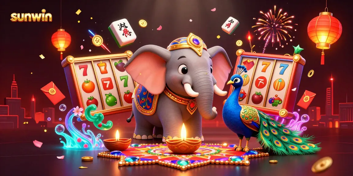 Play at sunwin with thrilling slot games featuring festive elements and vibrant characters.