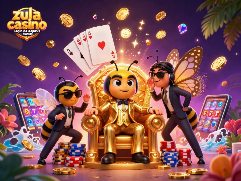 Experience the thrill of gaming with the zula casino login no deposit bonus, featuring vibrant casino elements.