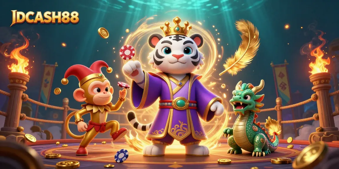 IDCASH88 players navigate a vibrant online casino atmosphere, enhancing their gaming experience.