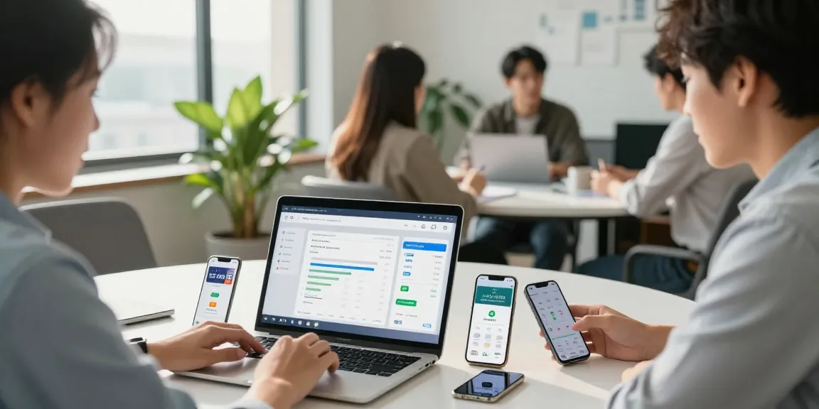 Buy android installs in a modern office showcasing app marketing strategies and analytics for increased downloads.