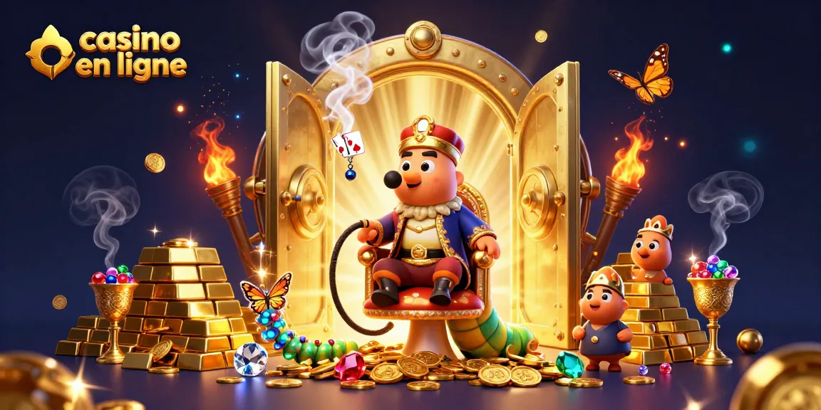 Illustrez votre expérience de casino en ligne avec cette scène fantastique, remplie de joyaux et de trésors.