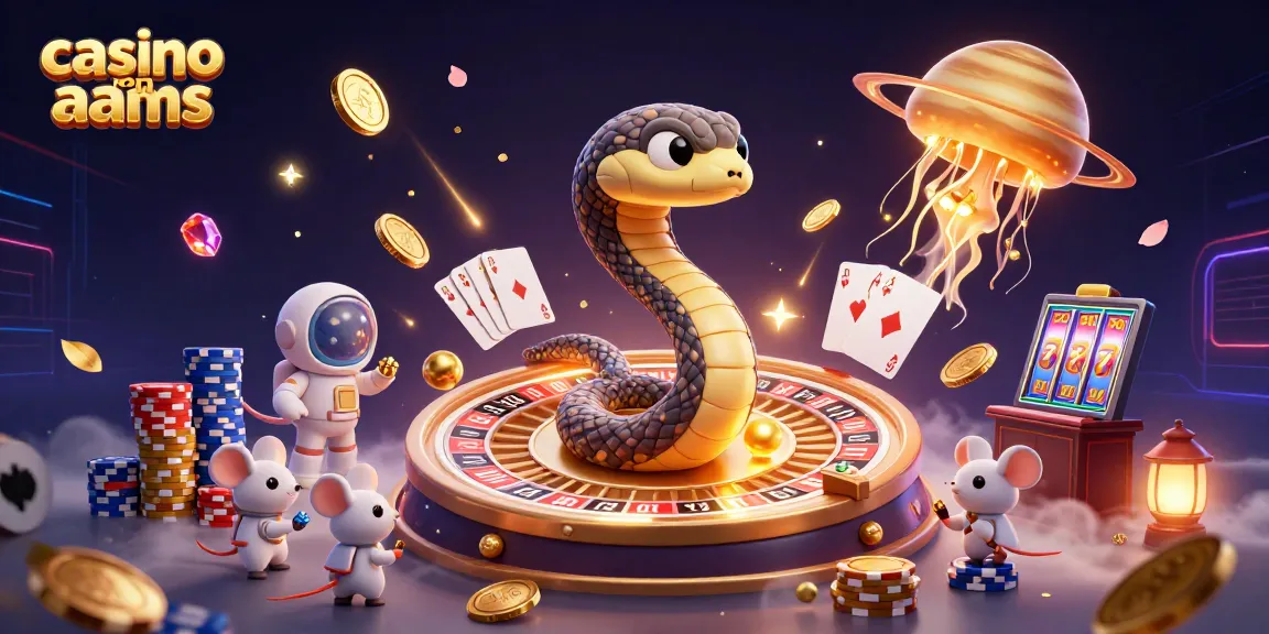 Giocatori in un casino non AAMS scommettono su un serpente Saturno come roulette, catturando vincite incredibili.