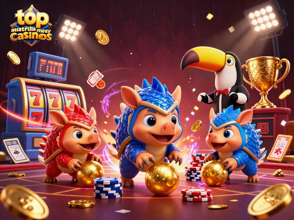 Experience excitement at top australian real money casinos with rival pangolins in vibrant action.