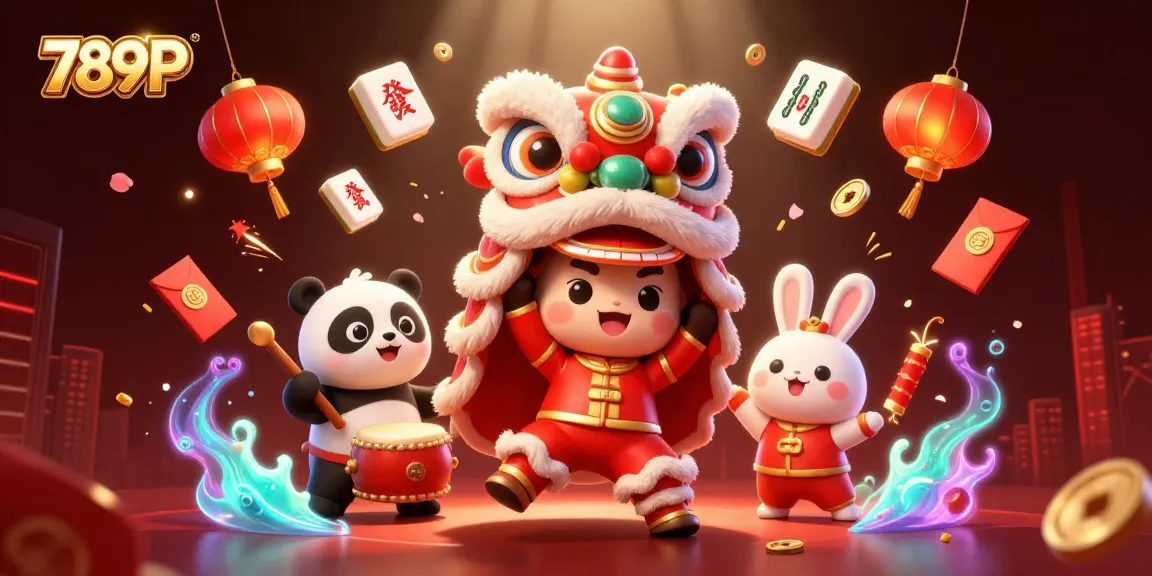Engage with 789P through a vibrant celebration featuring a lion dance, captivating festive elements, and lucky symbols.