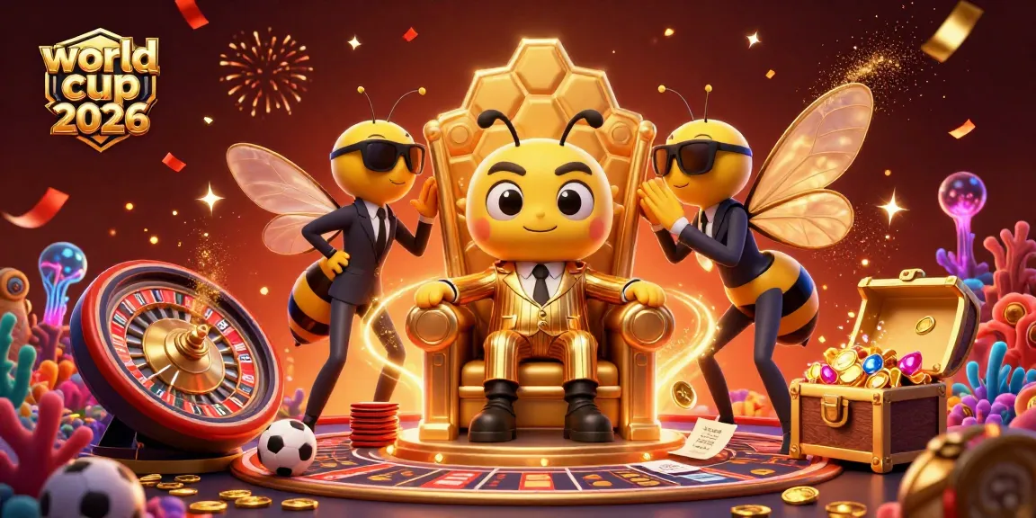 Bet on the world cup 2026 in a dynamic sports betting illustration with vibrant characters and casino elements.